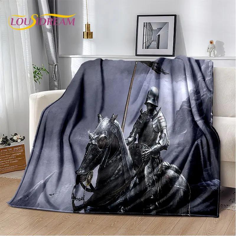 Мягкое плюшевое одеяло Cavalier Knight Templar Crusaders, фланелевое одеяло для гостиной, спальни, кровати, дивана, пикника