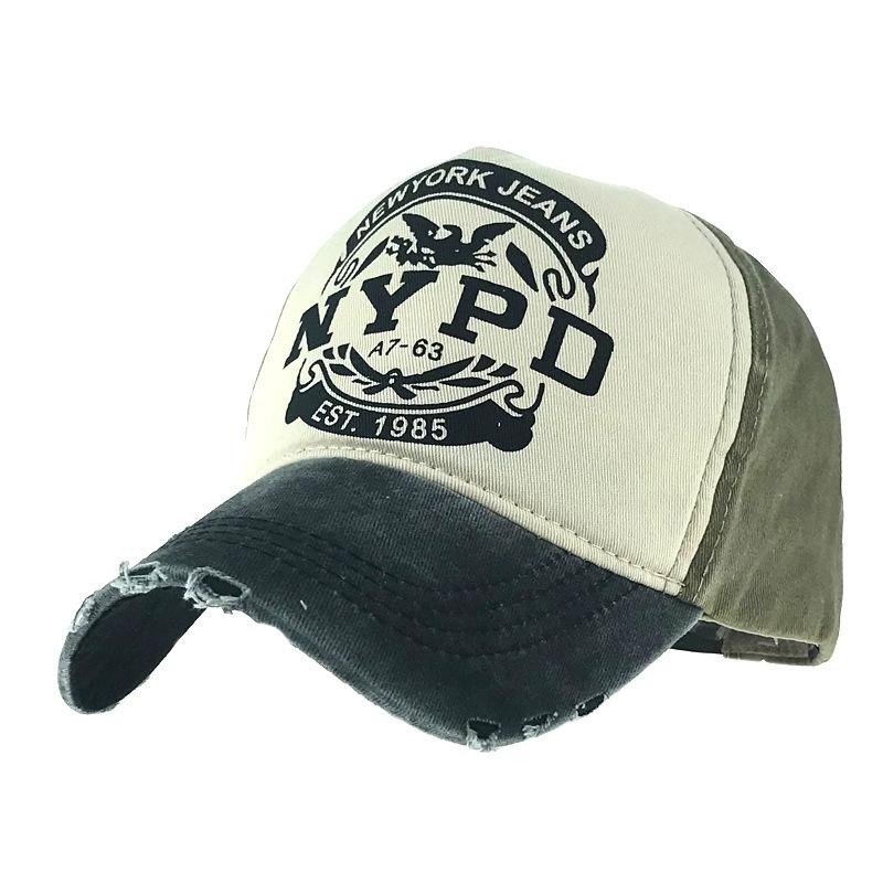 Бейсболка с козырьком Alphabet NYPD Outdoor, хлопковая полицейская кепка с козырьком