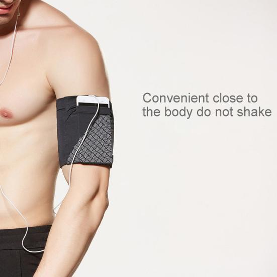Outdoor Sport Running Jogging Cycling Reflective Elastic Phone Pouch Armband Bag