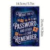 2 шт. Смешной блокнот со спиральным переплетом для записи паролей для входа в Интернет и компьютер, для записи веб-сайтов, имен пользователей, паролей