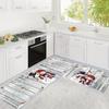 1Pcs Anti Fatigue Kitchen Rugs,  Winter Christmas  Print Waterproof Non-Slip Thick Cushioned Kitchen Mat Heavy Duty Comfort Standing Mat for Kitchen