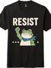 Resist Frog Retro Hippie Tee Nostalgic Dissent Inclusive Dissent Unisex T-shirt
