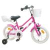 Kids  Bike 12 Inches for Ages 2 4 Dark Pink