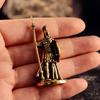 Brass Pewter Spartan Warrior Figurine Set Collectible Desktop Decor Military Model Men Gift