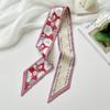 Long Silk Scarf, High-end New Versatile Hair Tie Streamer, Atmosphere Ribbon, Spring and Summer Decorative Scarf, Tied Bag Streamer
