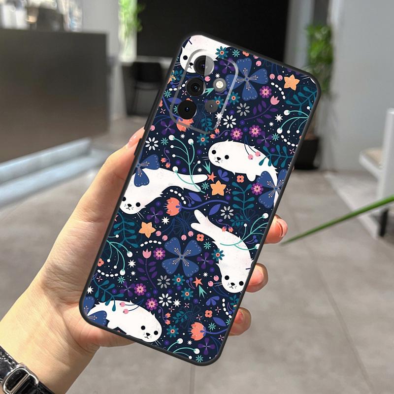 Чехол для детских тюленей для Samsung Galaxy A56 A36 A26 A16 A06 A25 A54 A34 A14 A52 A32 A12 A13 A33 A53 A15 A35 A55