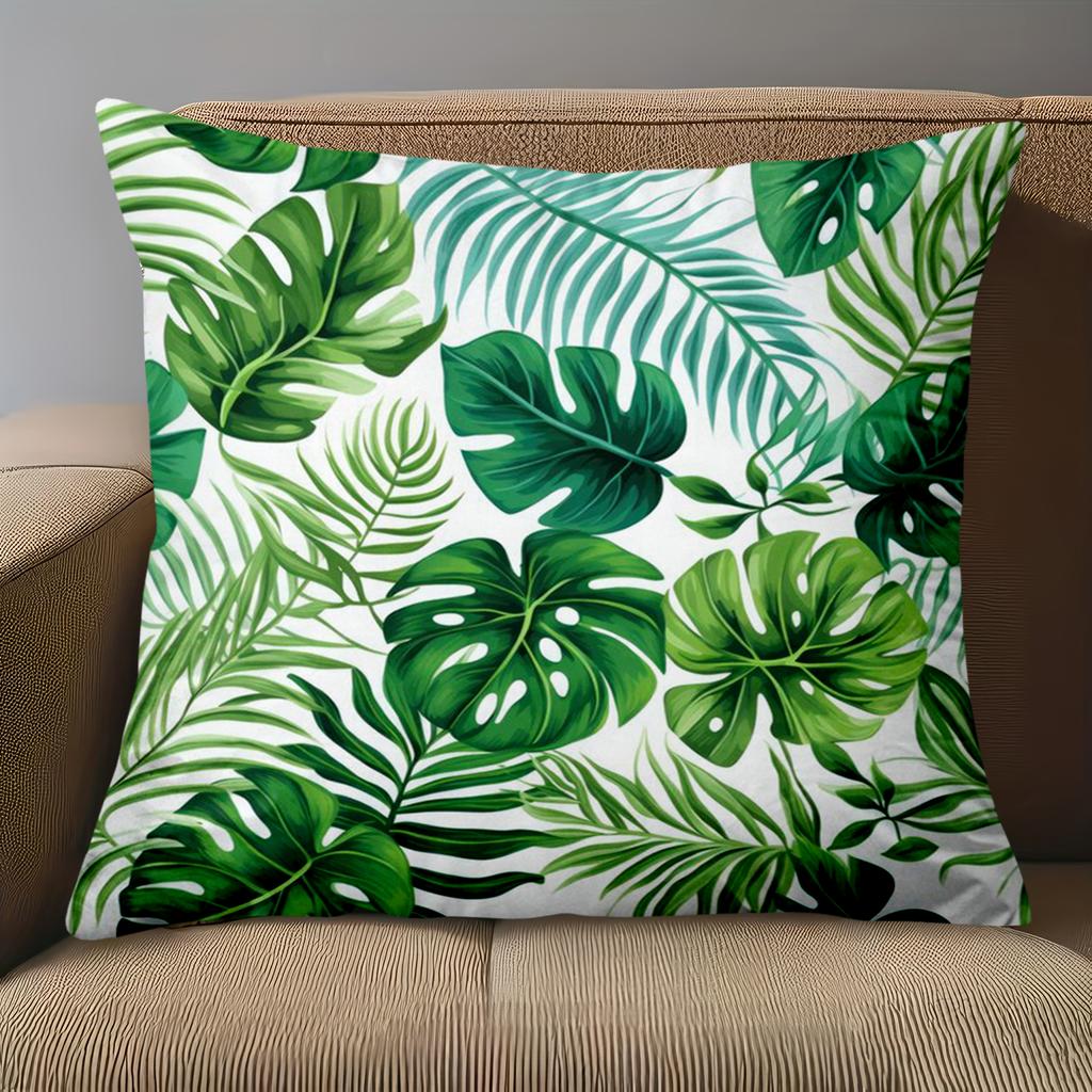 1 шт. Декоративные чехлы на подушки с тропическим узором из листьев, полиэстеровые наволочки, чехлы на подушки для дивана, подушка для изголовья