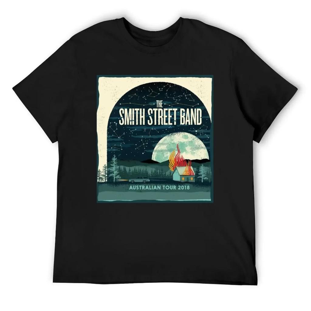 The Smith Street Band - потрясающая австралийская панк-рок группа. Музыкальный постер, оригинальная иллюстрация