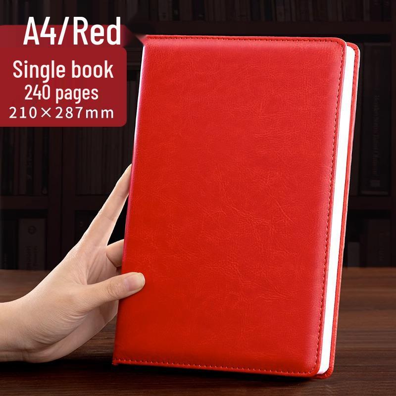 "Супер Толстый Бизнес-блокнот": Кожаная обложка для совещаний и офиса с настраиваемым логотипом"