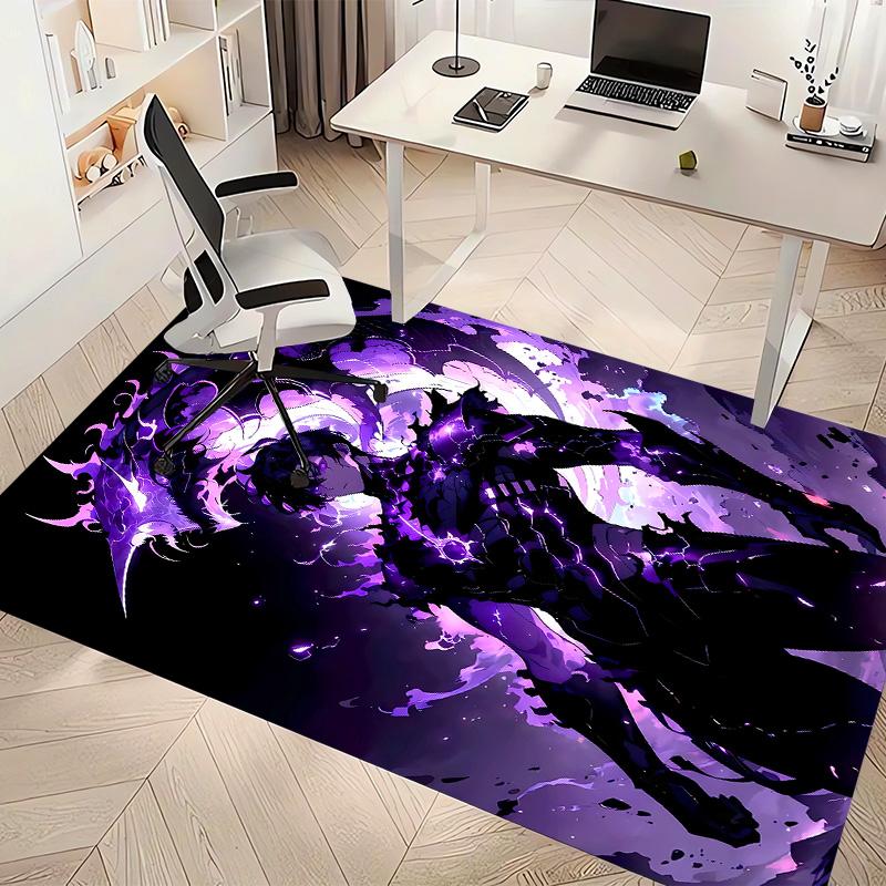 Solo Leveling Sung Jin-woo Printed Absorbent Washable Carpet, Non-Slip Bathroom Mats, Kitchen Rugs, Yoga Mat,Living Room Entrance, Camping Picnic Rugs