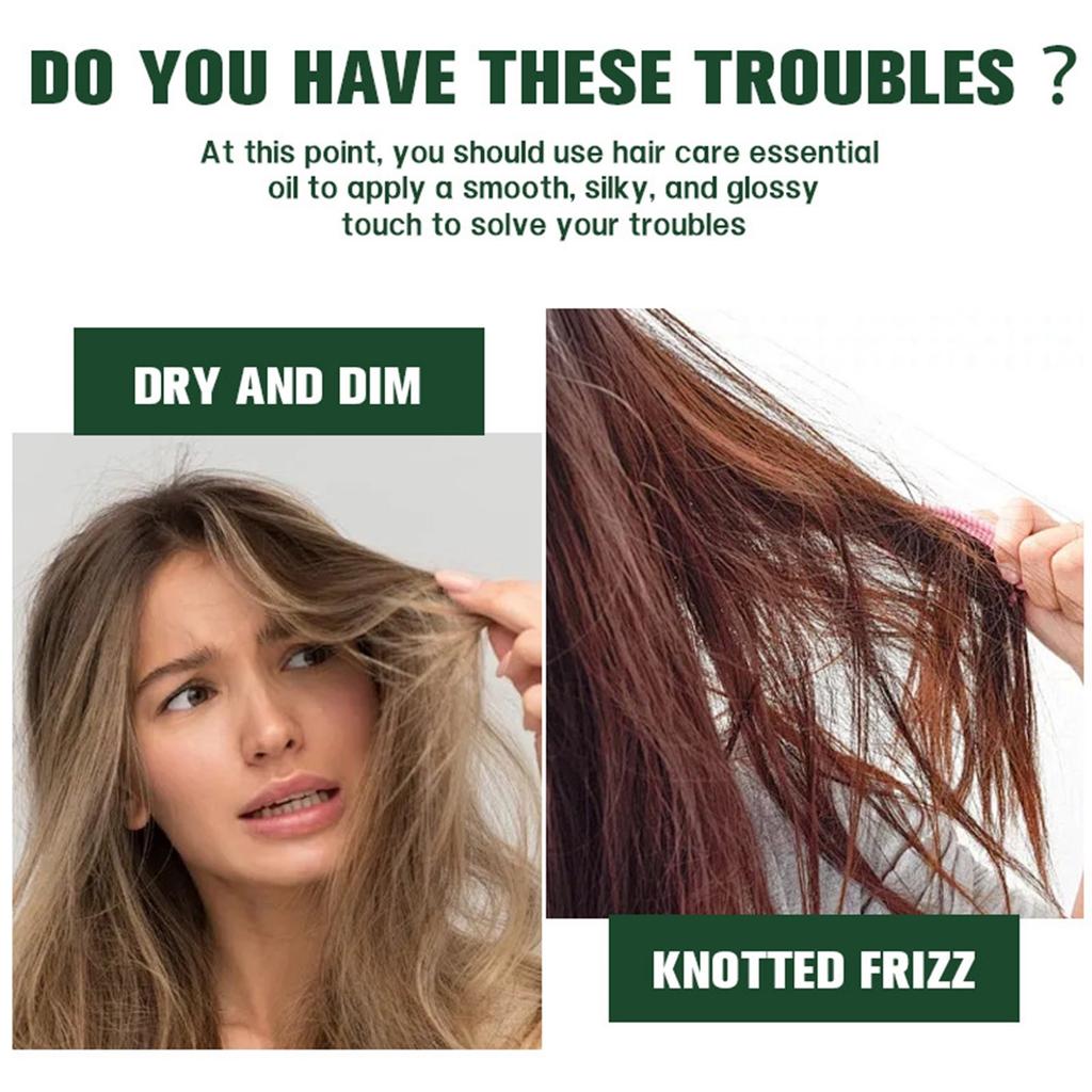 Сыворотка-масло для ухода за волосами с женьшенем 100 мл Против пушистости Мягкий уход После завивки Сухие Поврежденные Длительный аромат Спрей