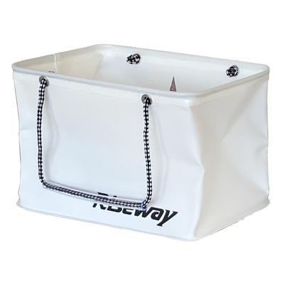 Складная сумка для рыбалки Riseway Rock Fishing 33 см, белая UEV-044 (Без крышки)