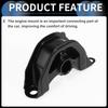 INFINAUTO Кронштейн двигателя Кронштейн двигателя № 50841SR3983 для Honda Civic 1.5L 1992-1995 Черный 1 шт.