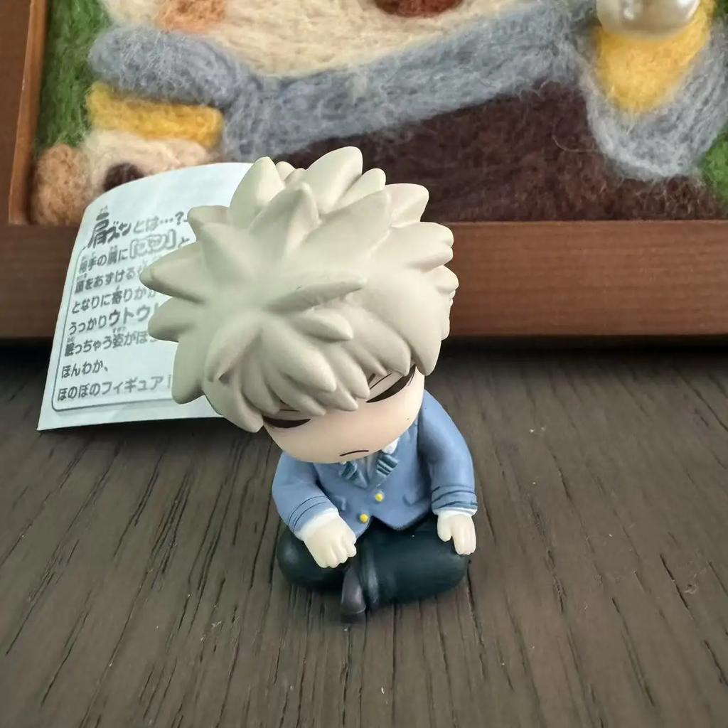Genuine Gacha Scale Model My Hero Academia Midoriya  Katsuki Todoroki Shoulder To Shoulder Sleep Series Action Figure Toys