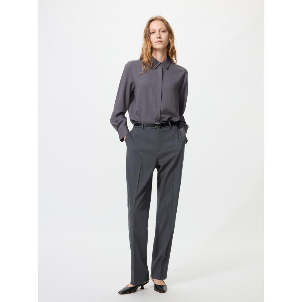 Uniqlo Япония Впечатляющие Узкие Брюки Длина Длинные