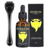 Beard Growth Kit, Beard Derma Roller 0.3mm, Beard Oil For Facial Hair Growth For Men And Dads, Grooming Tool - Juej