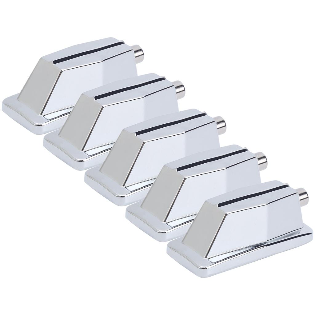 5 шт. Крюк-лапка для малого барабана, прямоугольный, хромированный, запасные части для бас-барабана, аксессуары