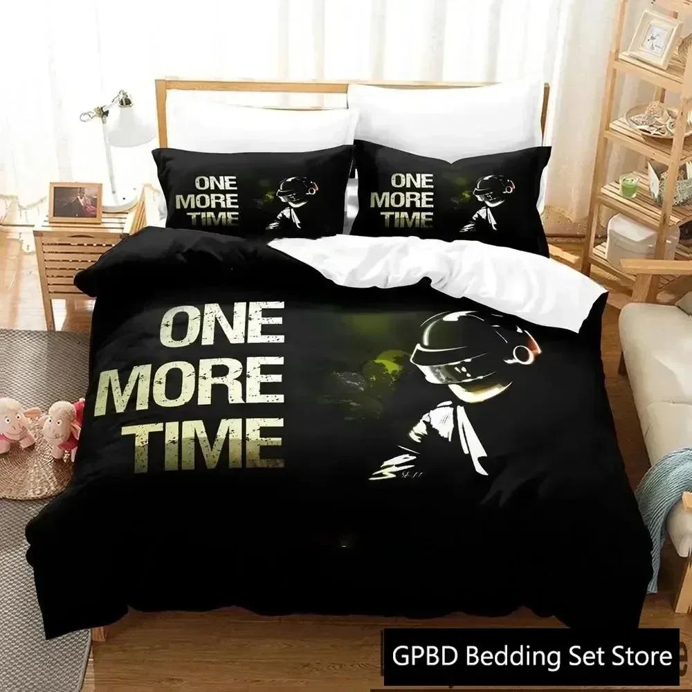 Luxury New 3D Print Daft Punk Bedding Set Duvet Cover Bed Set Quilt Cover Pillowcase King Queen Size Boys Adult Bedding Set