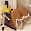 Хлопковые тапочки женские 2025 флисовая утолщенная подошва нескользящие домашние тапочки с увеличением роста мужские и женские парные тапочки хлопковые тапочки