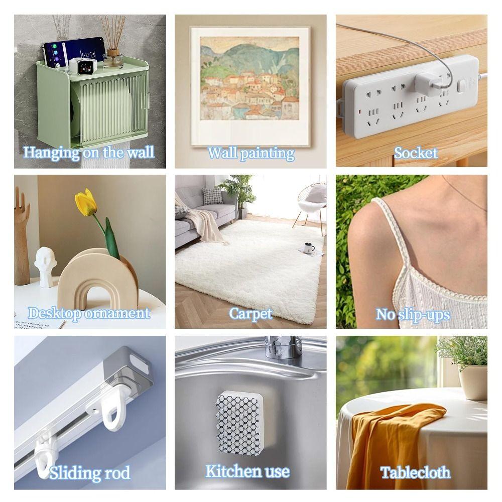 10/20m Waterproof Double Sided Tape High Viscosity Wall Adhesive Tape Poster Carpet
