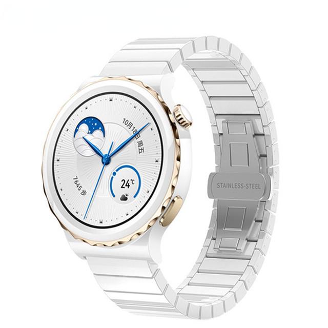 Керамический ремешок 22 мм 20 мм для Huawei Watch GT3 Pro 46 мм/43 мм Металлический браслет Наручный ремешок для Samsung Watch 5/4/3 Amazfit GTR/Stratos