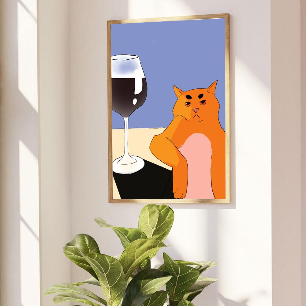 Cute Cartoon Clown Doge Cola Bird Funny Bug Kid Animal Lover Gift Room Decor Cnavas Print Abstract Art Wall Home Painting Poster