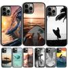 Летний пляжный чехол для телефона с изображением серфборда для iPhone 17 Air 14 15 16 16e 13 12 Max Чехол для iPhone 17 Air 14 11 Pro Max Plus