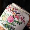 Большая керамическая чайница с крышкой – Винтажный дизайн с птицами и цветами, Герметичная банка для хранения рассыпного чая