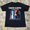 David Guetta Тур The Monolith 2025 Черная Хлопковая Футболка Полный Размер S-5XL Унисекс Футболка