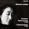 CD FRANZ SCHUBERT; MITSUKO UCHIDA - Piano Sonata D.960 / 3 Klavierstuck 4565722 Philips 1998 Japan Classical Used