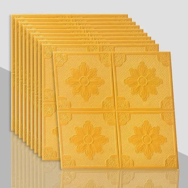 Европейский стиль Простые 3D Наклейки на стену Потолок ТВ Фон Декор Обои Аксессуары для ремонта дома Водонепроницаемый Декор