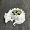 3D Printed Dragon Shaped Plant Pot Creative Animals Flower Pot Succulent Planter  for Yard Garden