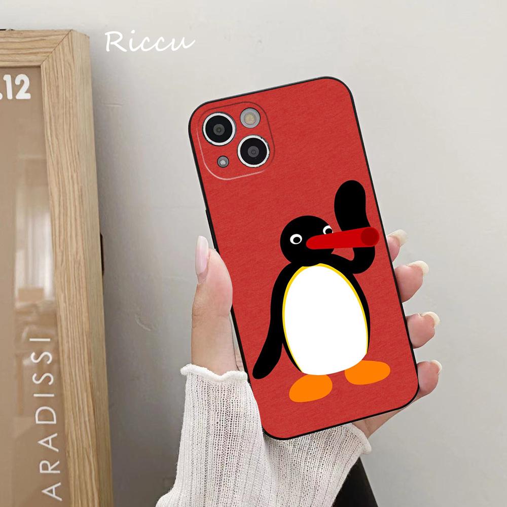 Noot noot pingu Чехол для телефона для iPhone 14 11 12 Pro 8 7 Plus SE 2020 X Pro 14 MAX 12 13 MINI XR XS iphone 13 14 Мягкие чехлы для телефонов