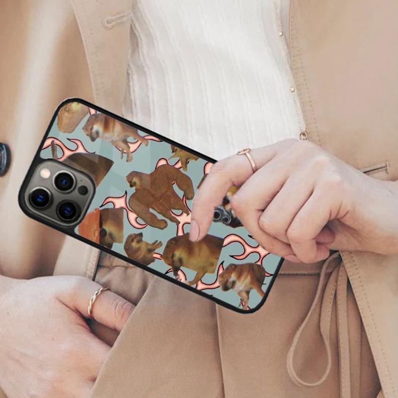 Магнитный чехол для телефона с мемом Doge Dog Cheems для APPLE iPhone 17 Air 16 14 13 12 Pro Max 15 Plus Беспроводная зарядка С чехлом MagSafe