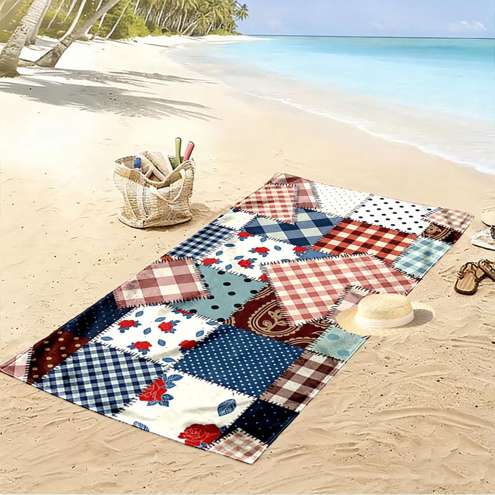 Patchwork Design Beach Towel A must-have beach towel for beach travel