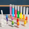 Химический научный набор, цветная игрушка для пробирок, держатель для научных предметов, три основных предмета