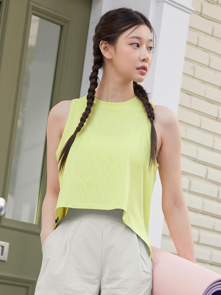 XEXYMIX Майка для йоги без рукавов, размер Wild Lime, женская, XL, (xtfsl03j2)