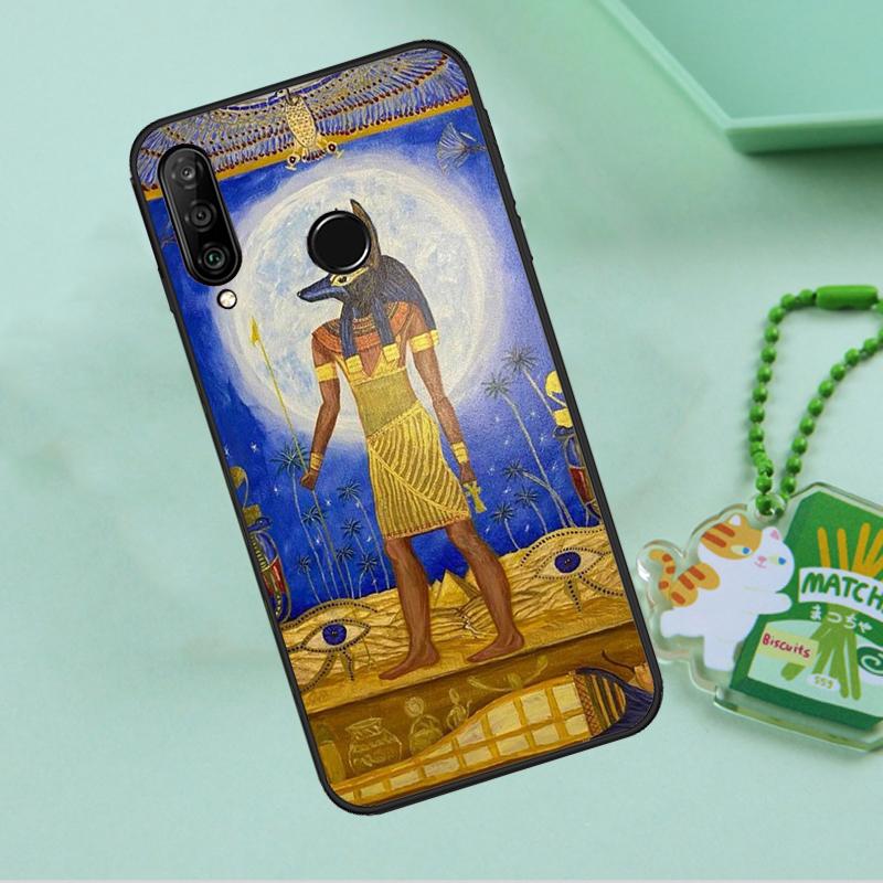 Мурал с фараоном Египта Для Huawei Nova 12s 12i 11i 7i 8i 9 10 SE Y91 Y90 Y60 Y70 Y72 Y61 P60 Pro P30 P40 Lite Чехол