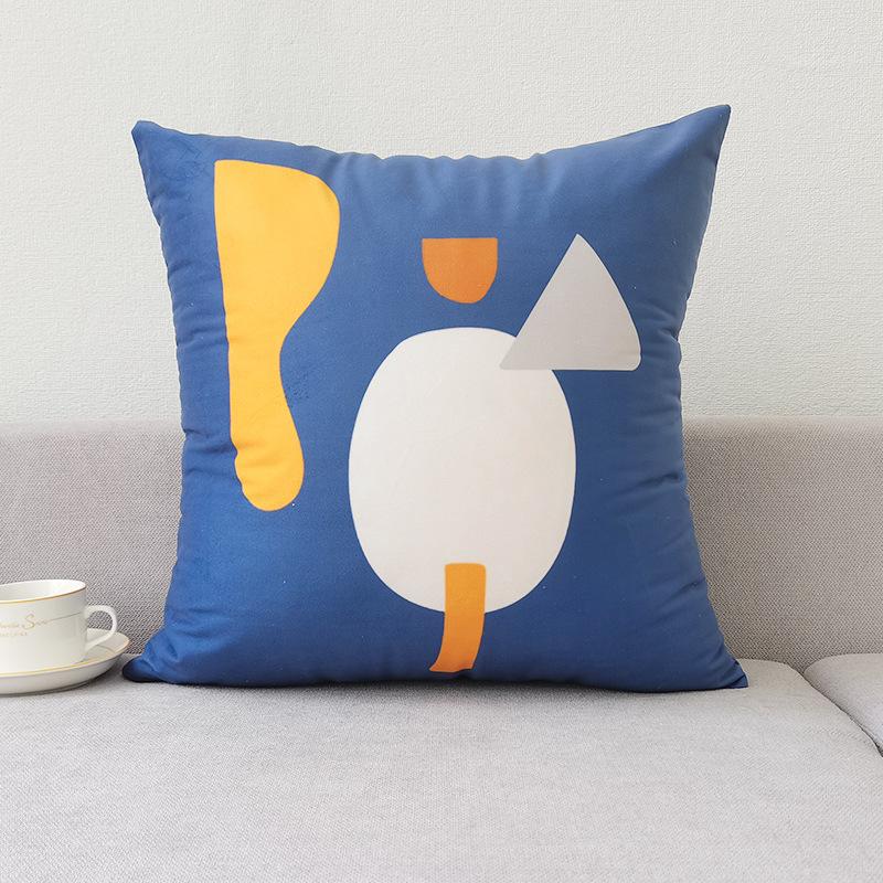 Скандинавский стиль Наволочка Коричневая Современная Простая Наволочка для диванной подушки Короткий плюш Чехол для автомобильной подушки Без наполнителя