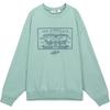 Свитшот мужской Levis свободного кроя с круглым вырезом, с принтом, повседневный, с длинным рукавом, цвет светло-зеленый 0019A-0001