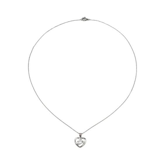 Yousheng Женское ожерелье со стразами, подвеска в виде сердца «Я люблю тебя, мама», регулируемое украшение на шею, ювелирное изделие, подарок на День матери, вечеринка, выпускной, ключичное ожерелье