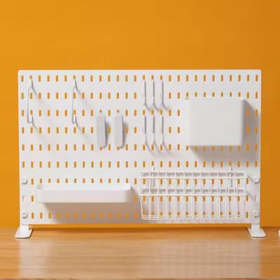 Настенные панели Pegboard Настенный органайзер Pegboard Монтажный дисплей Diy Pegboard Kit Хранение инструментов Панель Доска Стойка Ванная Кухня