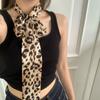 195*4cm Leopard Scarf Polka Dot Neckerchief Retro Women Belt  Women