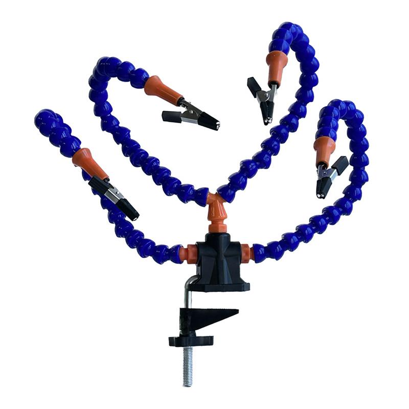 Многофункциональный инструмент «Третья рука» для пайки, настольный зажим, подставка для пайки, держатель для сварки печатных плат, гибкий рычаг, инструмент для пайки