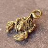 Винтажная статуэтка скорпиона из латуни, ornament, изделия из цельного металла, фигурки животных, креативность, украшение для дома, офиса, рабочего стола
