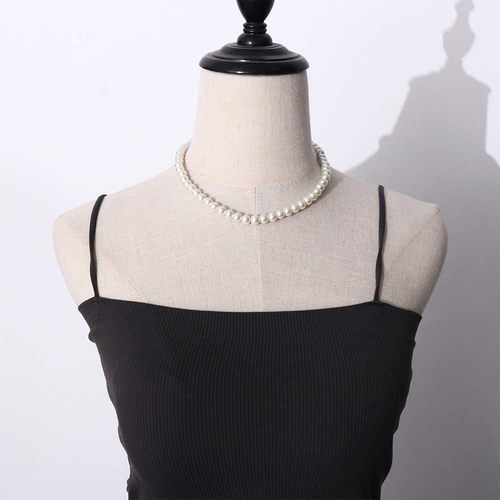 Luxury French Korean Style Long Necklace Women Choker Imitation Pearl Sweater Chain Clavicle Chain