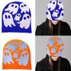 Halloween Skull Hat Unisex Knit Versatile Hat Knit  Party Holiday Winter Warm Hat Fun Print Theme