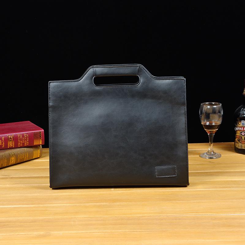 Мужская сумка-мессенджер Crazy Horse Leather – молодежный портфель через плечо с простым дизайном