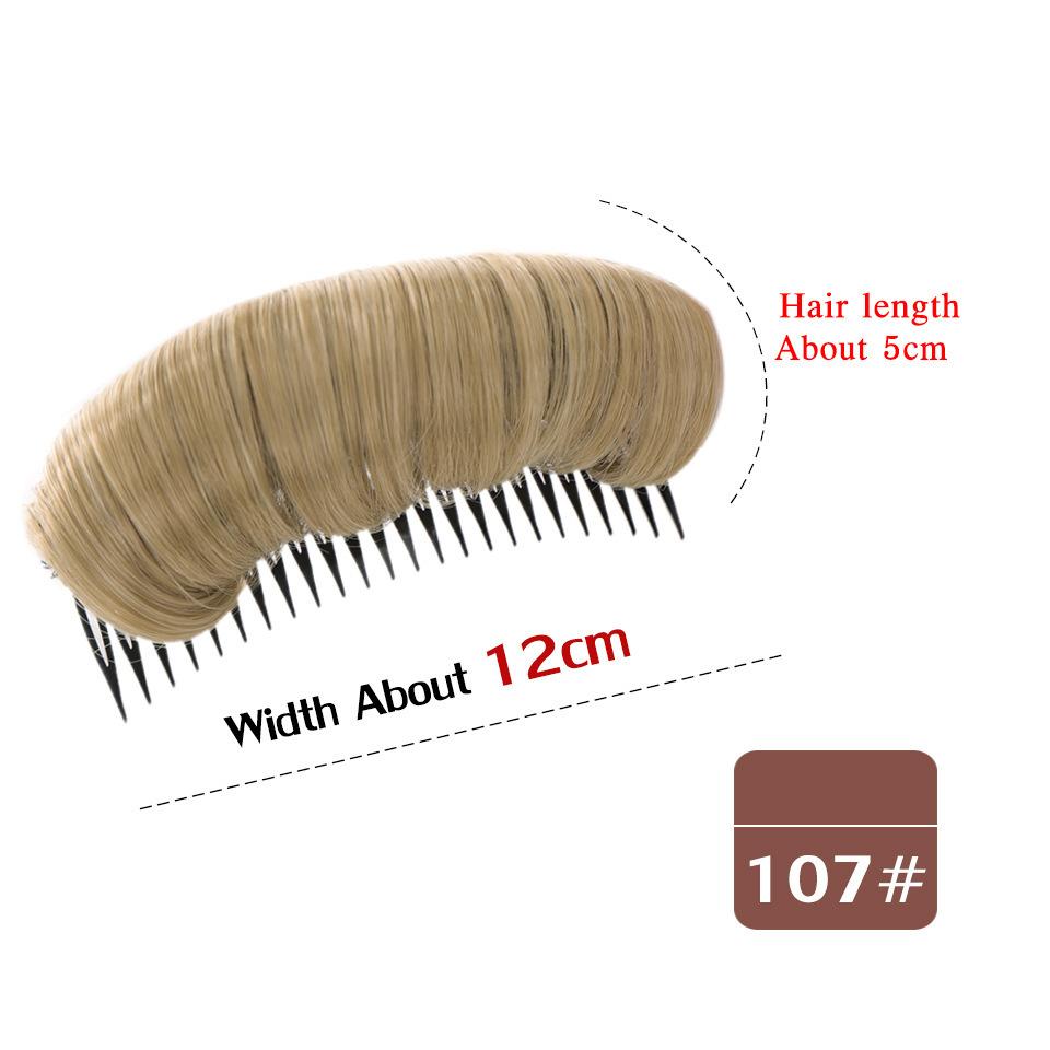 Подушка для головы из слоеных волос, синтетическая подушечка для волос, невидимая пушистая подушечка, зажим для пучка, объемная основа, женские аксессуары для волос