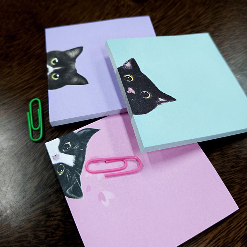 450/300/250pcs Cartoon Kitten Puppy Animal Sticky Notes Colorful Note Paper Student Stationery